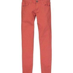 NWT EMPERIAL PREMIUM CORAL LOW-RISE SKINNY JEANS JUNIOR'S‎ 3